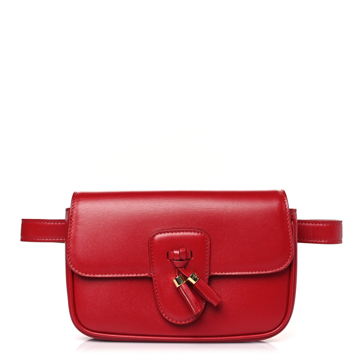 Celine Smooth Calfskin Tassel Belt Bag Red 1 of 8