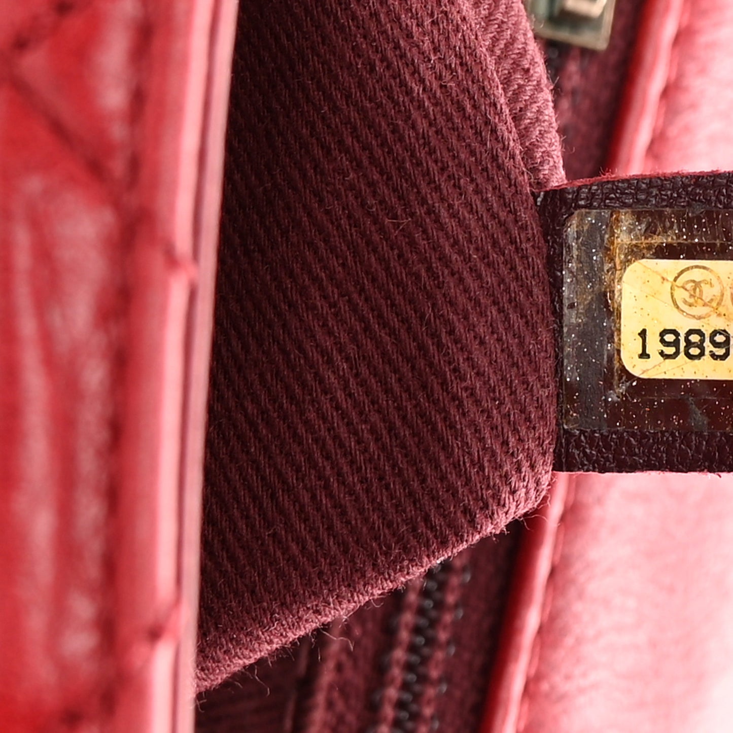 Glazed Calfskin Castle Rock Medium Flap Red