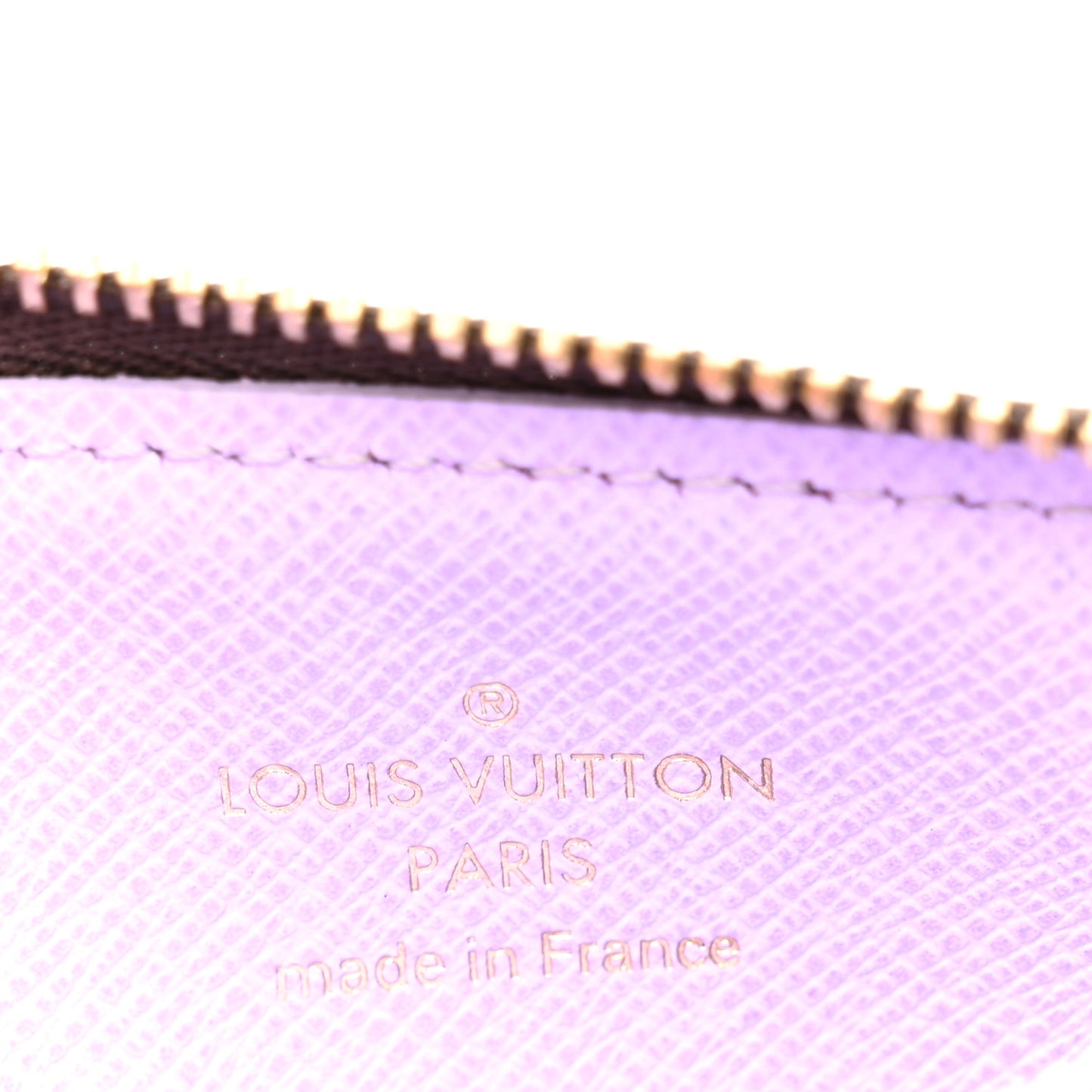 Monogram Zipped Romy Card Holder Bubble Tea