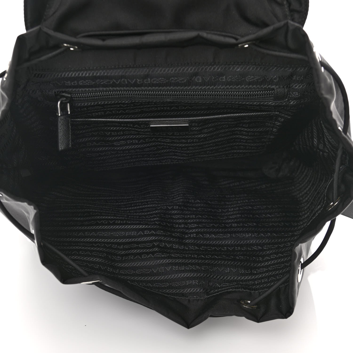 Prada Nylon Vela Large Backpack Black 5 of 10
