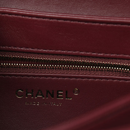 Chanel Lambskin Quilted Small Trendy CC Flap Dual Handle Bag Burgundy 6 of 8