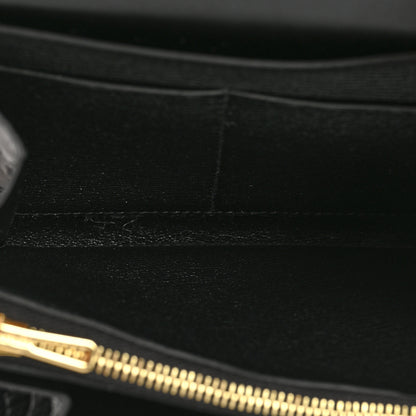Hermes Shiny Alligator Constance Short Wallet Black 6 of 10