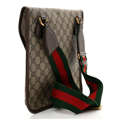 Gucci GG Supreme Monogram Web Medium Neo Vintage Flap Messenger Bag Beige New Acero 3 of 10