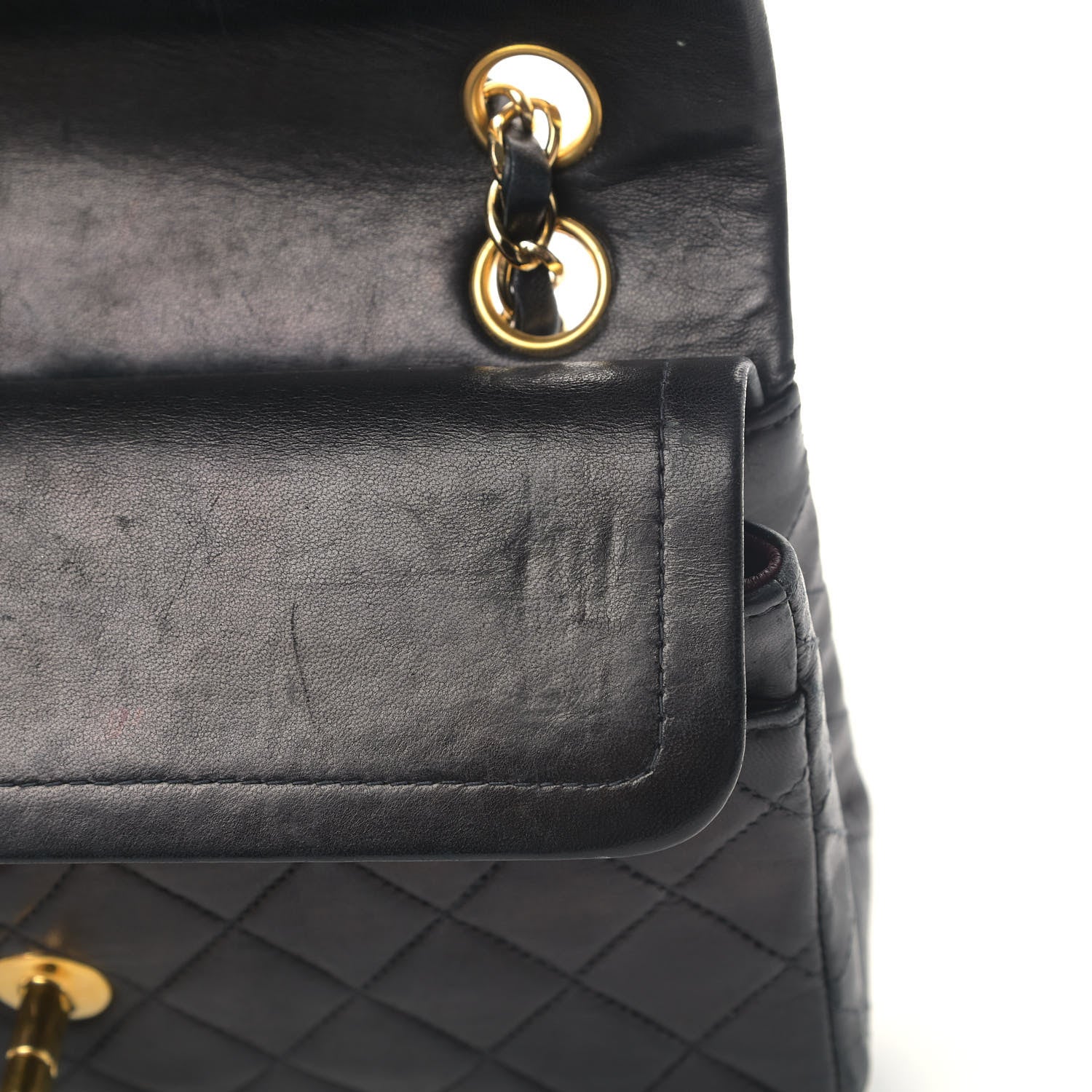 Chanel Lambskin Quilted Small Double Flap Black 5 of 11