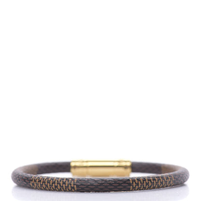 Louis Vuitton Damier Ebene Keep It Bracelet 17 3 of 6