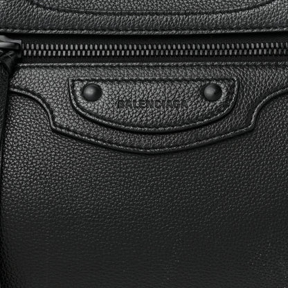 Balenciaga Grained Calfskin Neo Classic Black Hardware Large Top Handle Bag Black 8 of 21