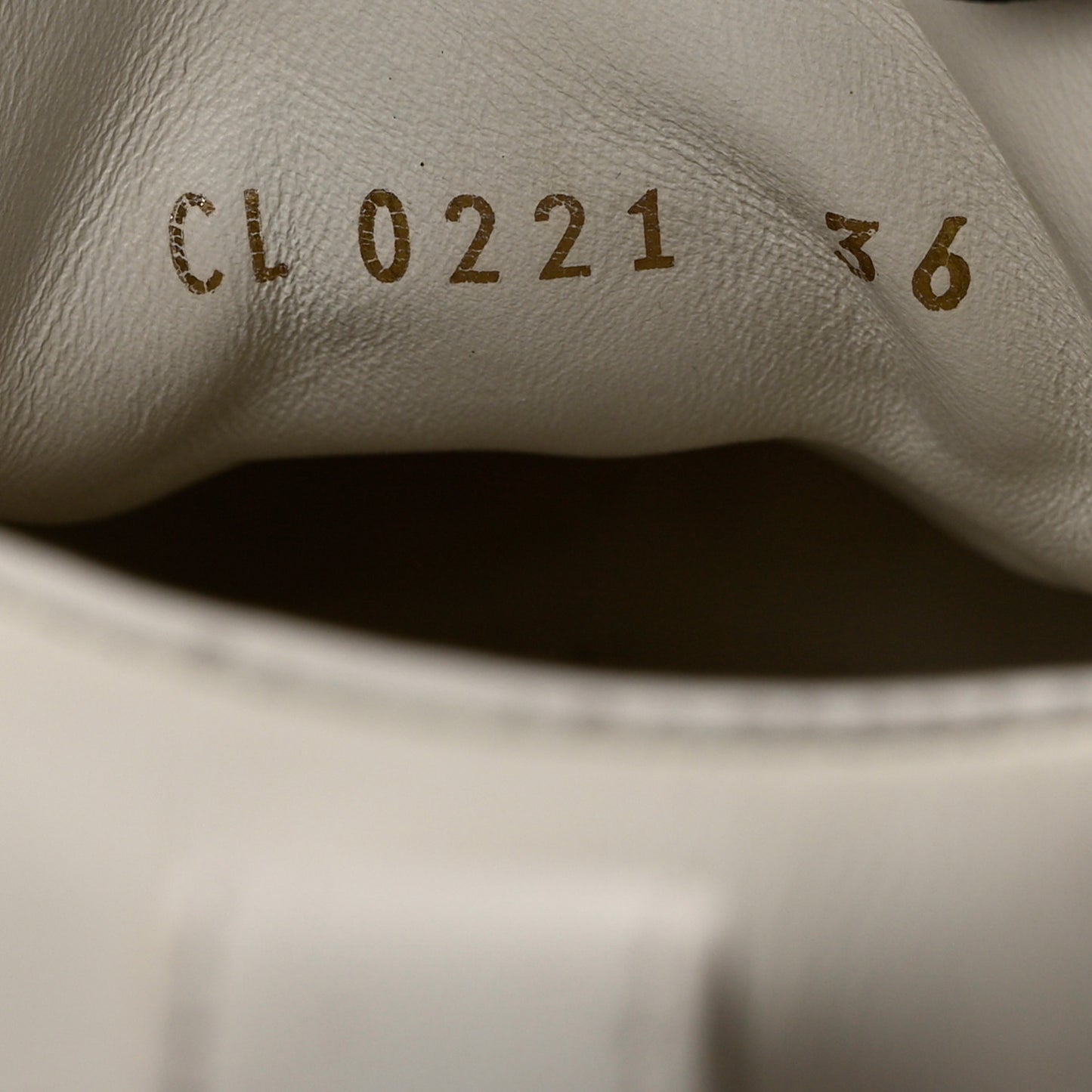 Calfskin Monogram Embellished Run Away Sneakers 36 White