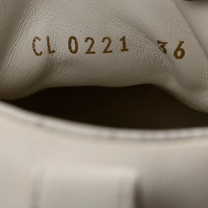 Louis Vuitton Calfskin Monogram Embellished Run Away Sneakers 36 White 6 of 11