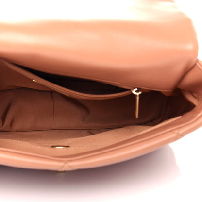 Chanel Lambskin Quilted Large Chanel 19 Flap Brown 4 of 10