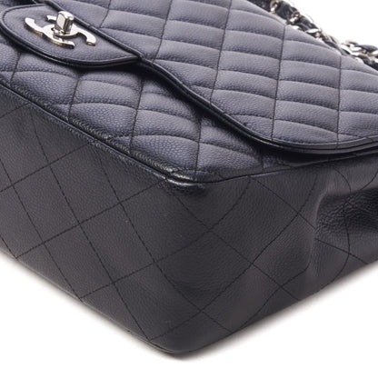 Chanel Caviar Quilted Jumbo Single Flap Black 8 of 10