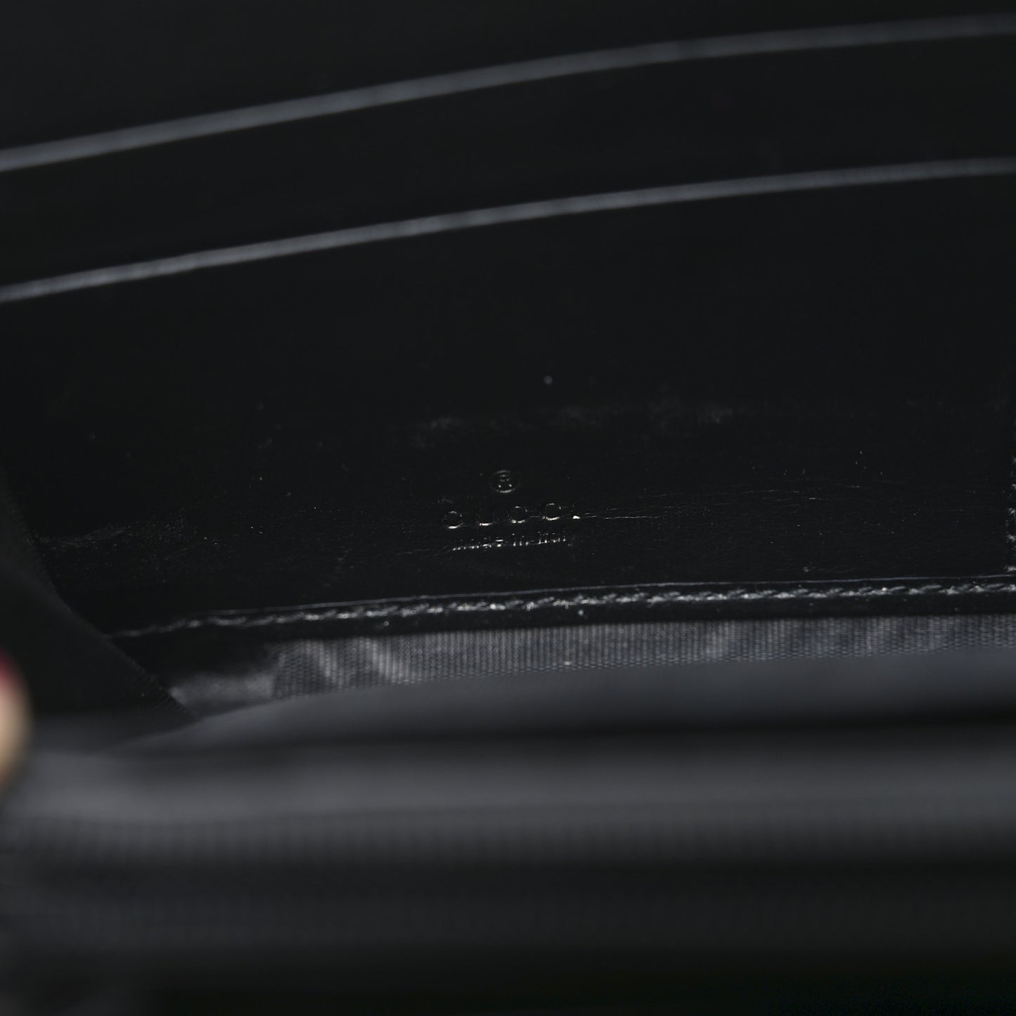 Guccissima Signature Zip Around Organizer Wallet Black