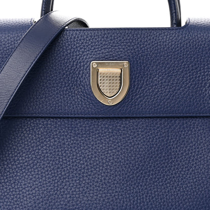 Christian Dior Bullcalf Medium Diorever Flap Navy 6 of 16