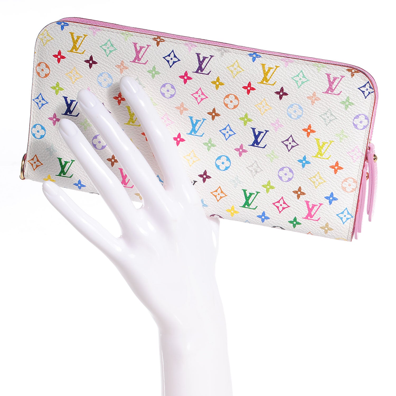 Louis Vuitton Monogram Multicolor Insolite Wallet Litchi 2 of 7