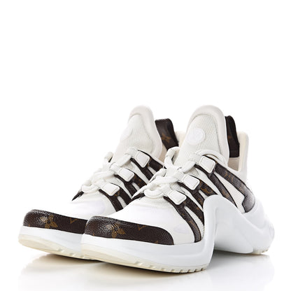 Louis Vuitton Patent Monogram LV Archlight Sneakers 36.5 White 3 of 11