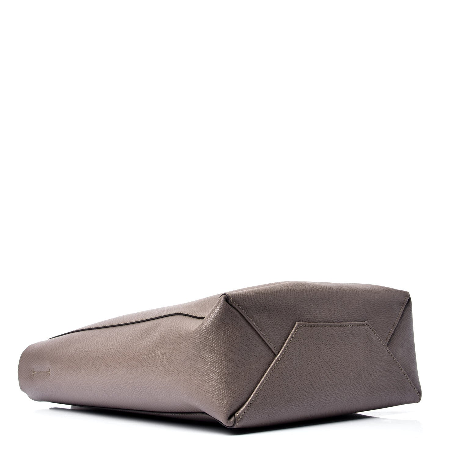 Celine Grained Calfskin Small Vertical Cabas Taupe 3 of 4