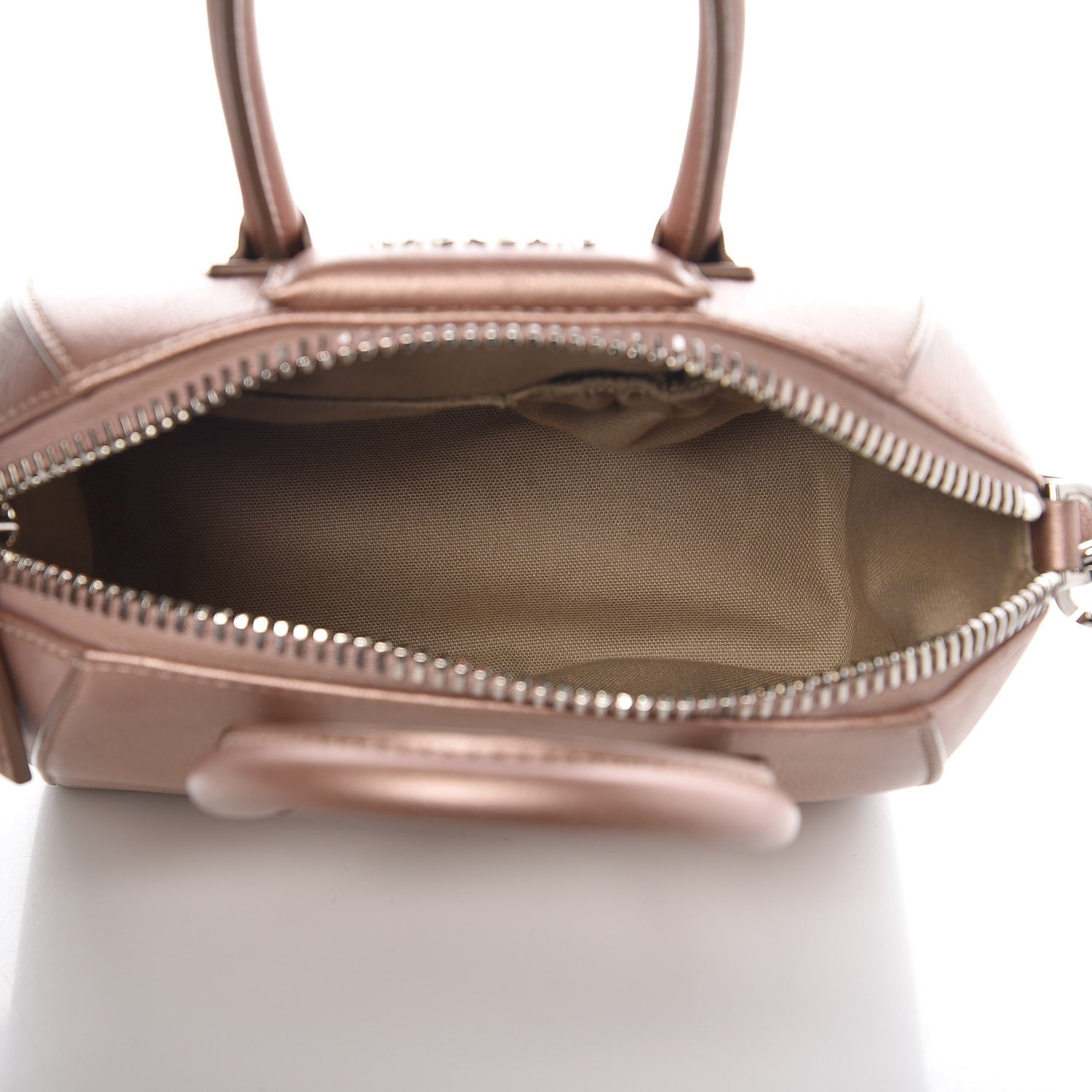 Givenchy Metallic Sugar Goatskin Mini Antigona Light Pink 6 of 9
