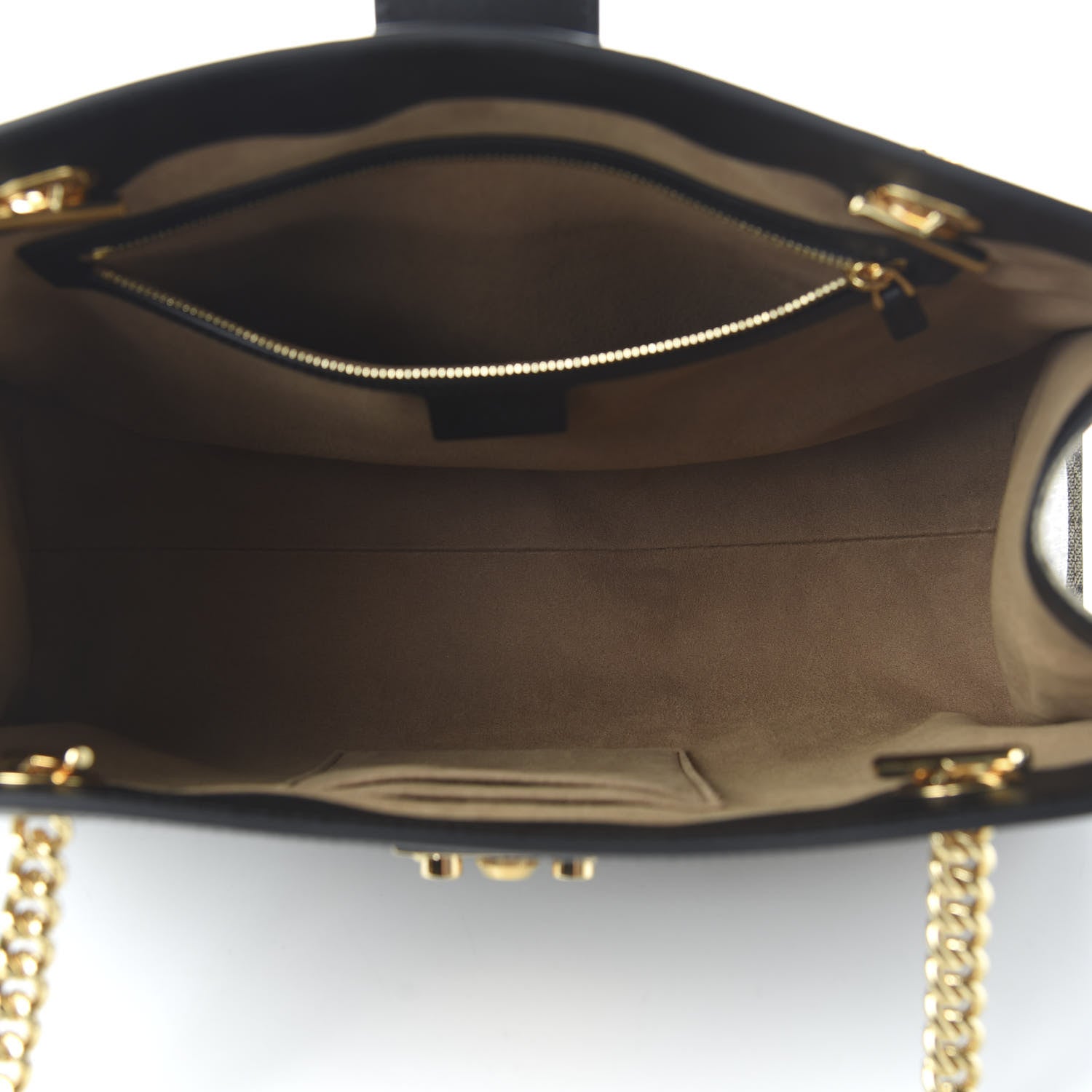 Gucci GG Supreme Monogram Medium Padlock Tote Black 5 of 11