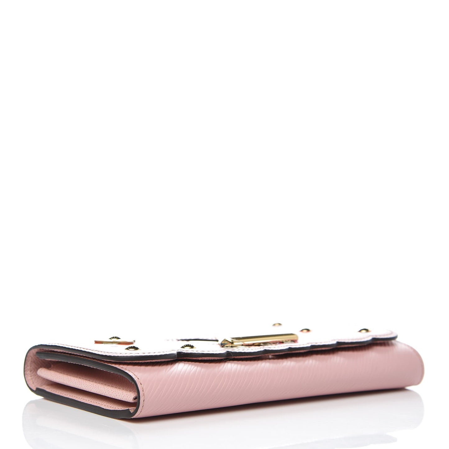 Epi Blooming Flowers Twist Wallet Rose Ballerine