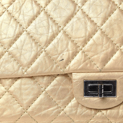 Chanel Metallic Aged Calfskin Quilted 2.55 Reissue 226 Flap Gold 18 of 18