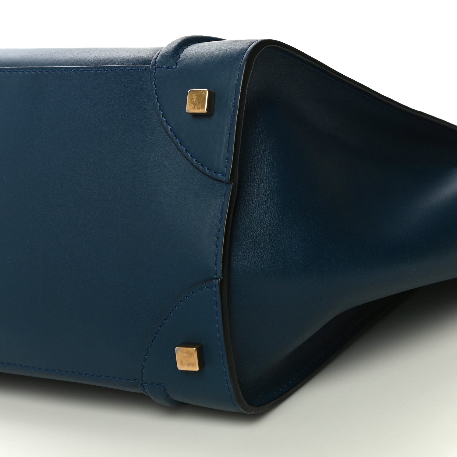 Celine Smooth Calfskin Mini Bi-Color Luggage Ocean Blue 8 of 11