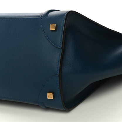 Celine Smooth Calfskin Mini Bi-Color Luggage Ocean Blue 8 of 11