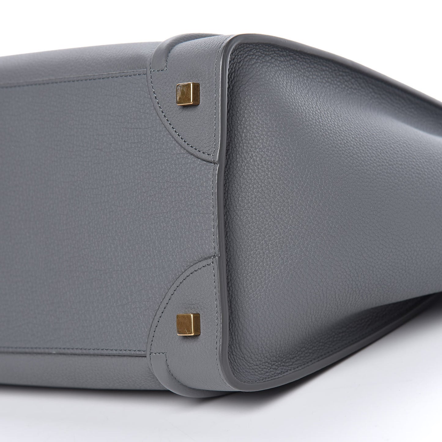 Drummed Calfskin Mini Luggage Kohl