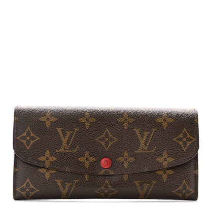 Louis Vuitton Monogram Emilie Wallet Rouge 1 of 14