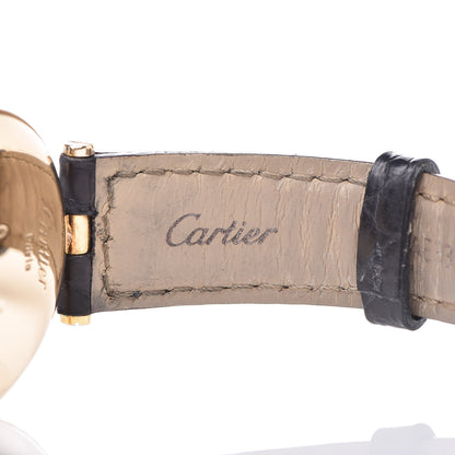 Cartier 18K Yellow Gold Alligator 30mm Vendome Quartz Watch 7 of 10