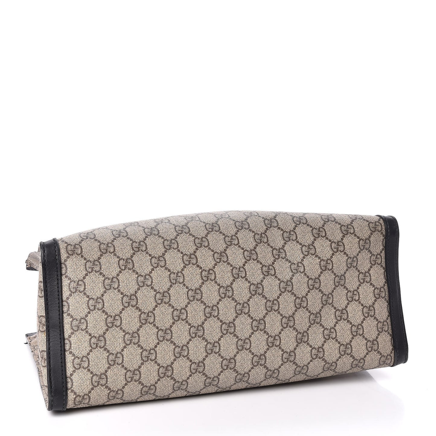 GG Supreme Monogram Medium Padlock Tote Black