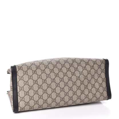 Gucci GG Supreme Monogram Medium Padlock Tote Black 4 of 13