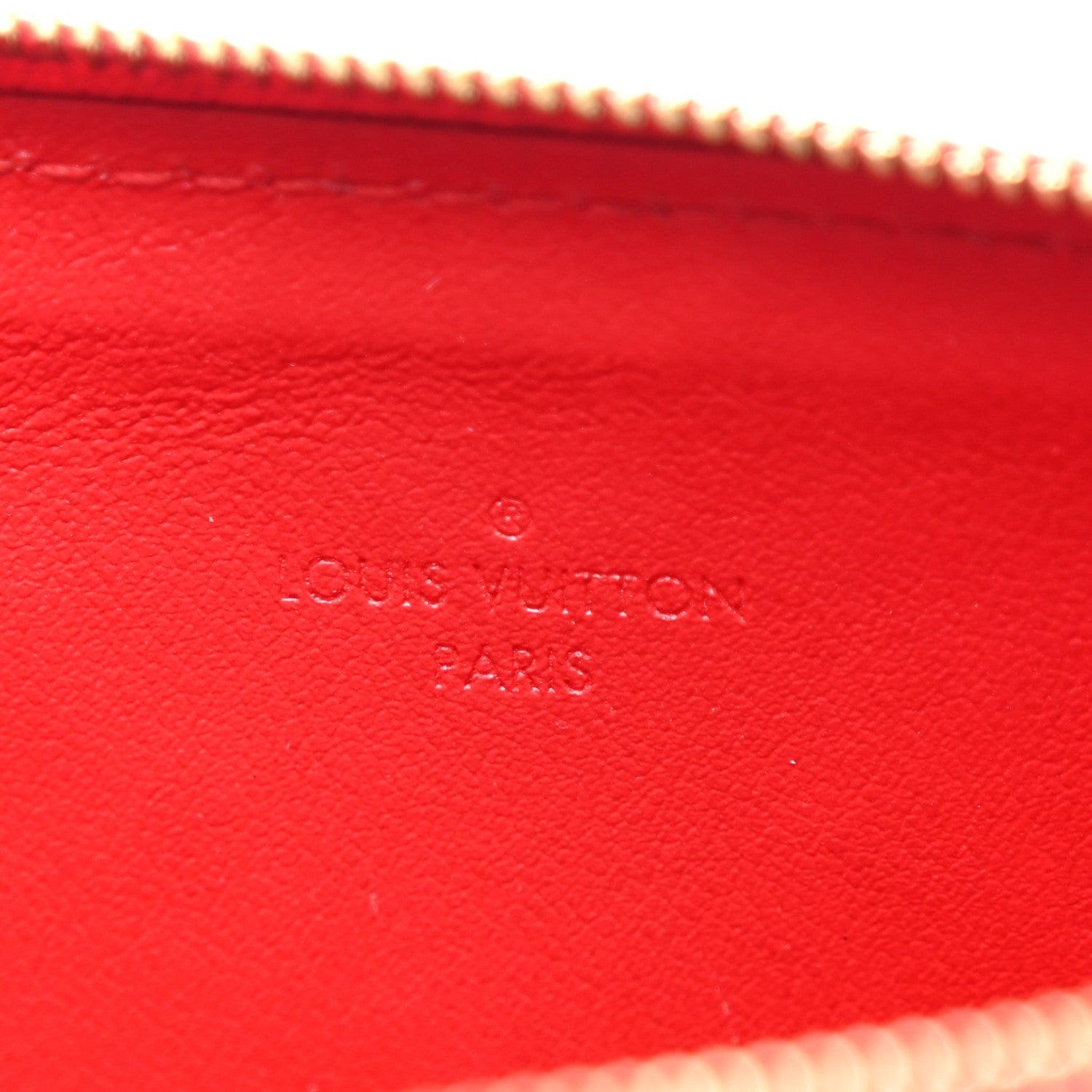 Louis Vuitton Vernis Felicie Chain Wallet Zippered Insert Cherry 6 of 7