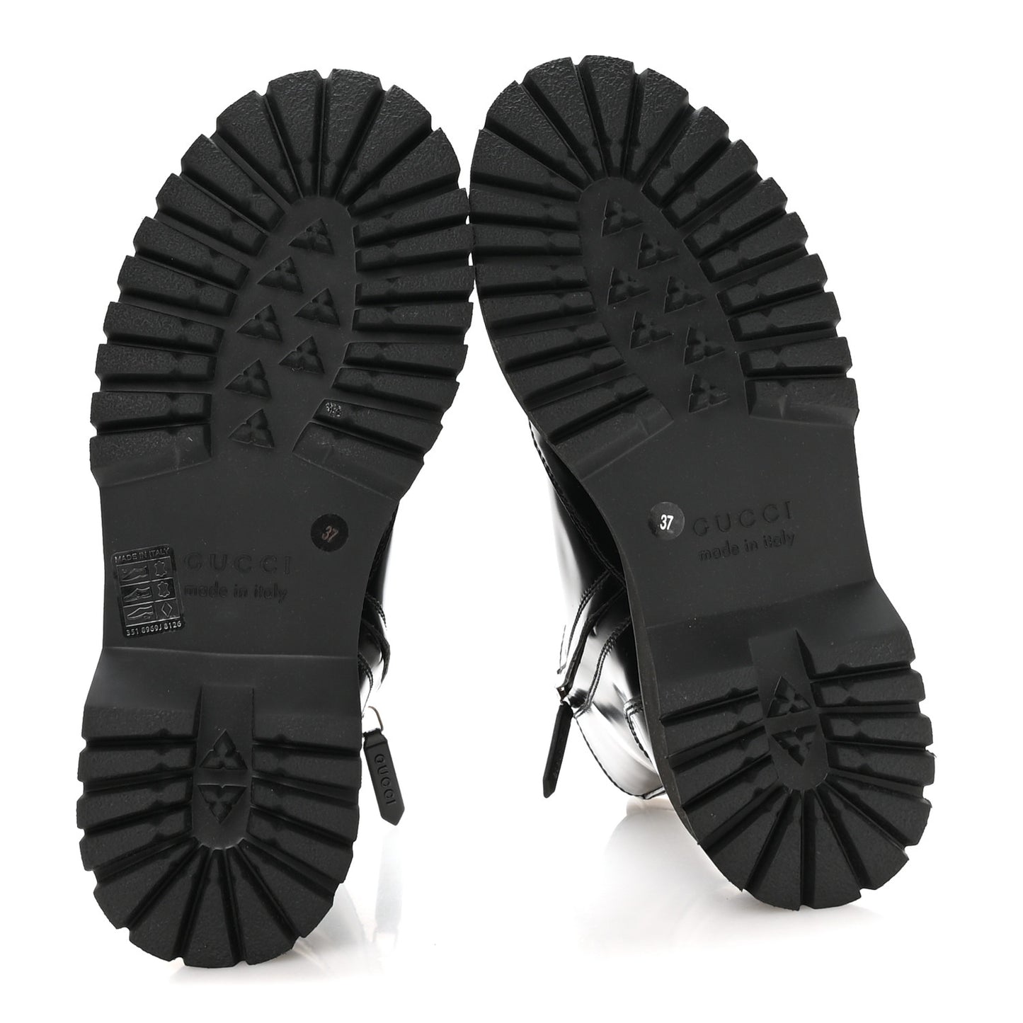 Spice Lux Nappa Web Combat Boots 37 Black