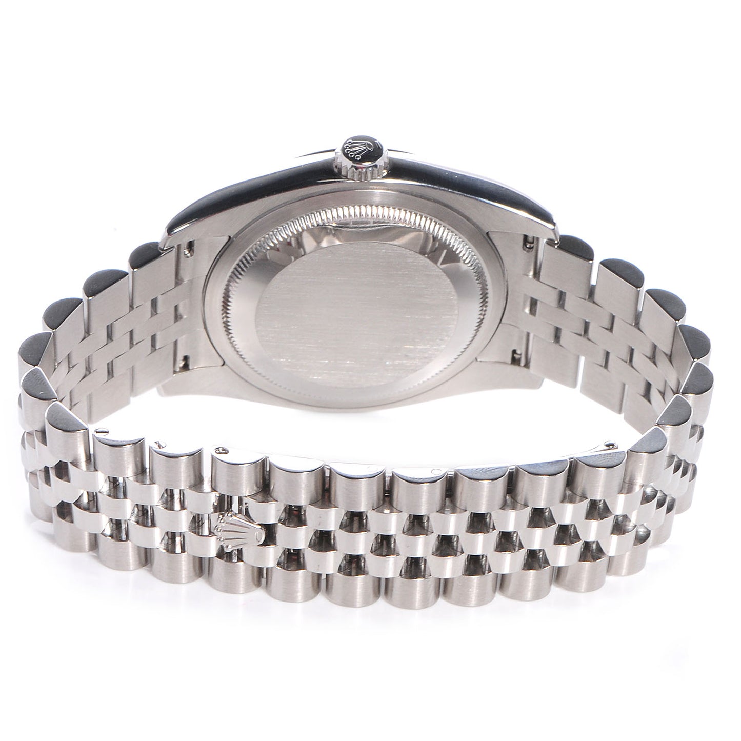Stainless Steel 18K White Gold Diamond 36mm Oyster Perpetual Datejust Watch Black Jubilee 116234