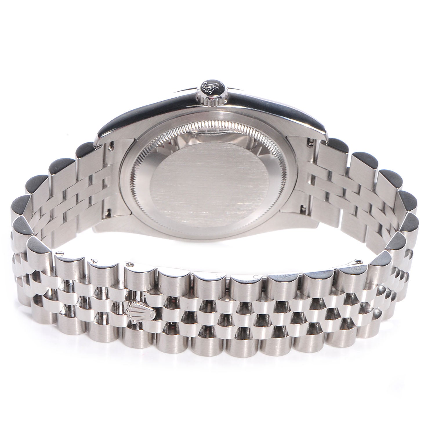 Rolex Stainless Steel 18K White Gold Diamond 36mm Oyster Perpetual Datejust Watch Black Jubilee 116234 3 of 8