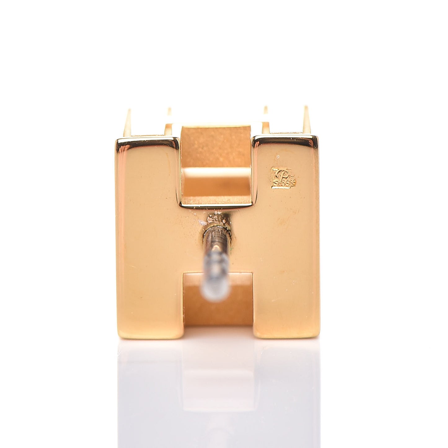 Gold Cage d'H Earrings Rose Dragee