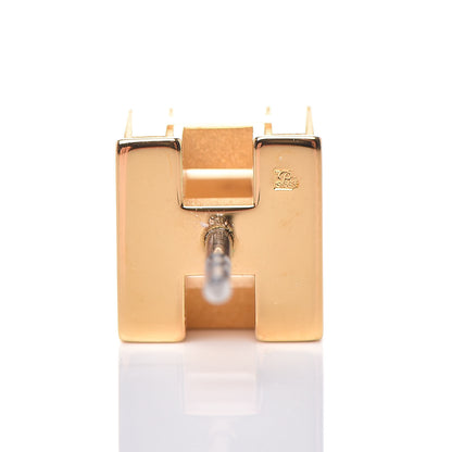 Hermes Gold Cage d'H Earrings Rose Dragee 3 of 5