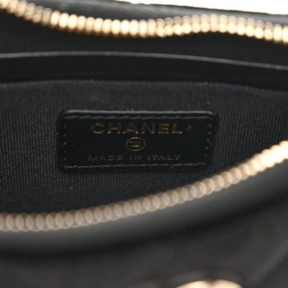 Chanel Velvet Crystal Quilted Chain Hobo Black 6 of 11