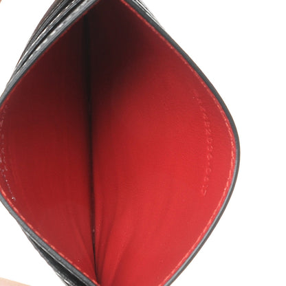 Saint Laurent Ribbed Calfskin Opium Monogram Credit Card Case Black 5 of 7