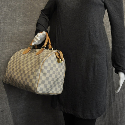 Louis Vuitton Damier Azur Speedy 30 3 of 10