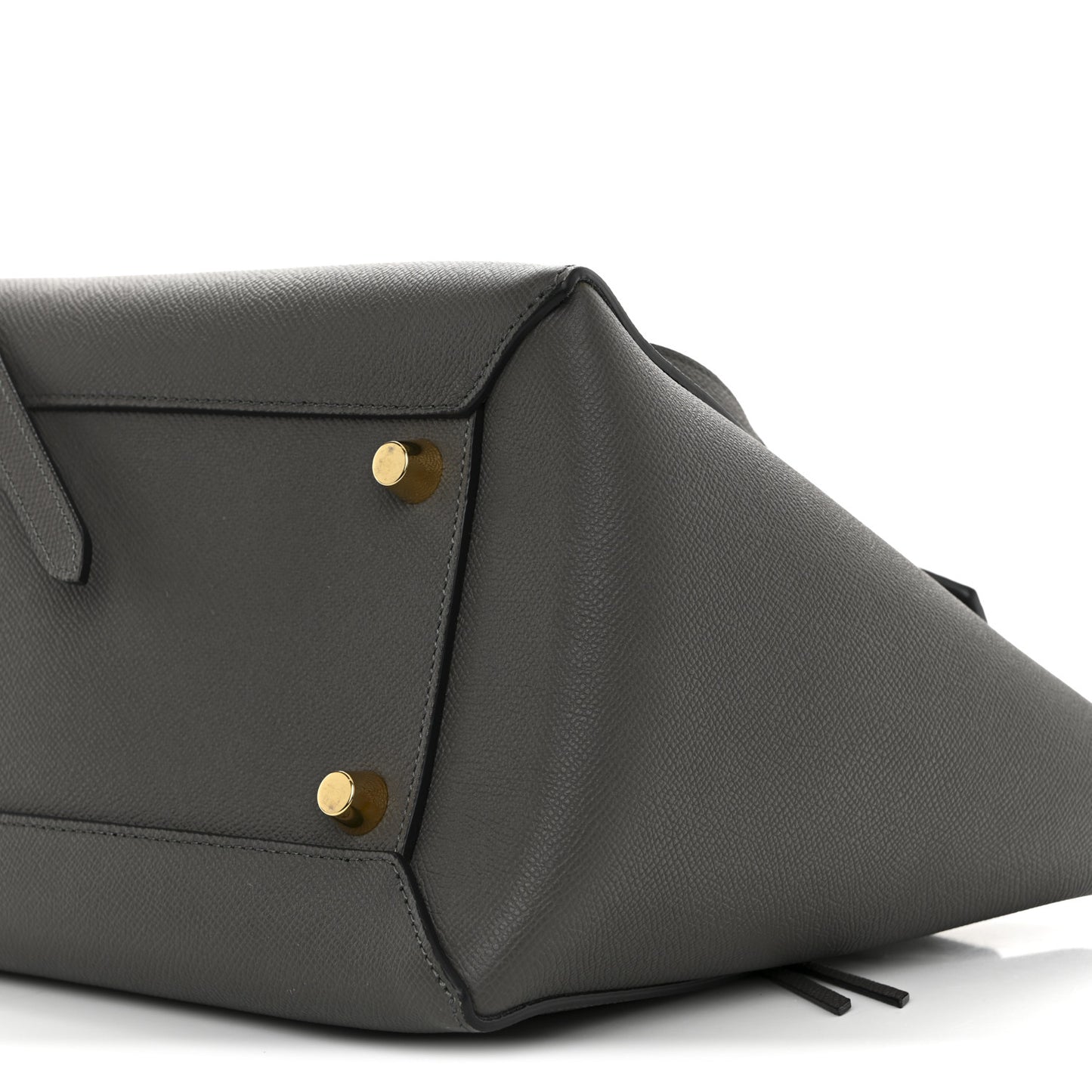 Grained Calfskin Mini Belt Bag Grey