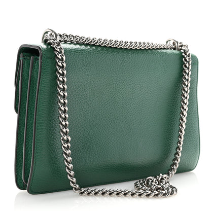 Gucci Pebbled Calfskin Small Dionysus Shoulder Bag Emerald 3 of 14