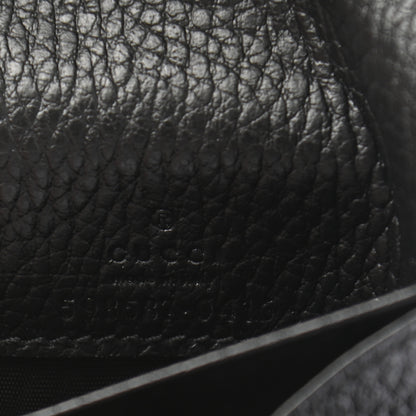 Gucci Dollar Calfskin GG Supreme Monogram Medium GG Marmont Wallet Black Beige Ebony 6 of 6