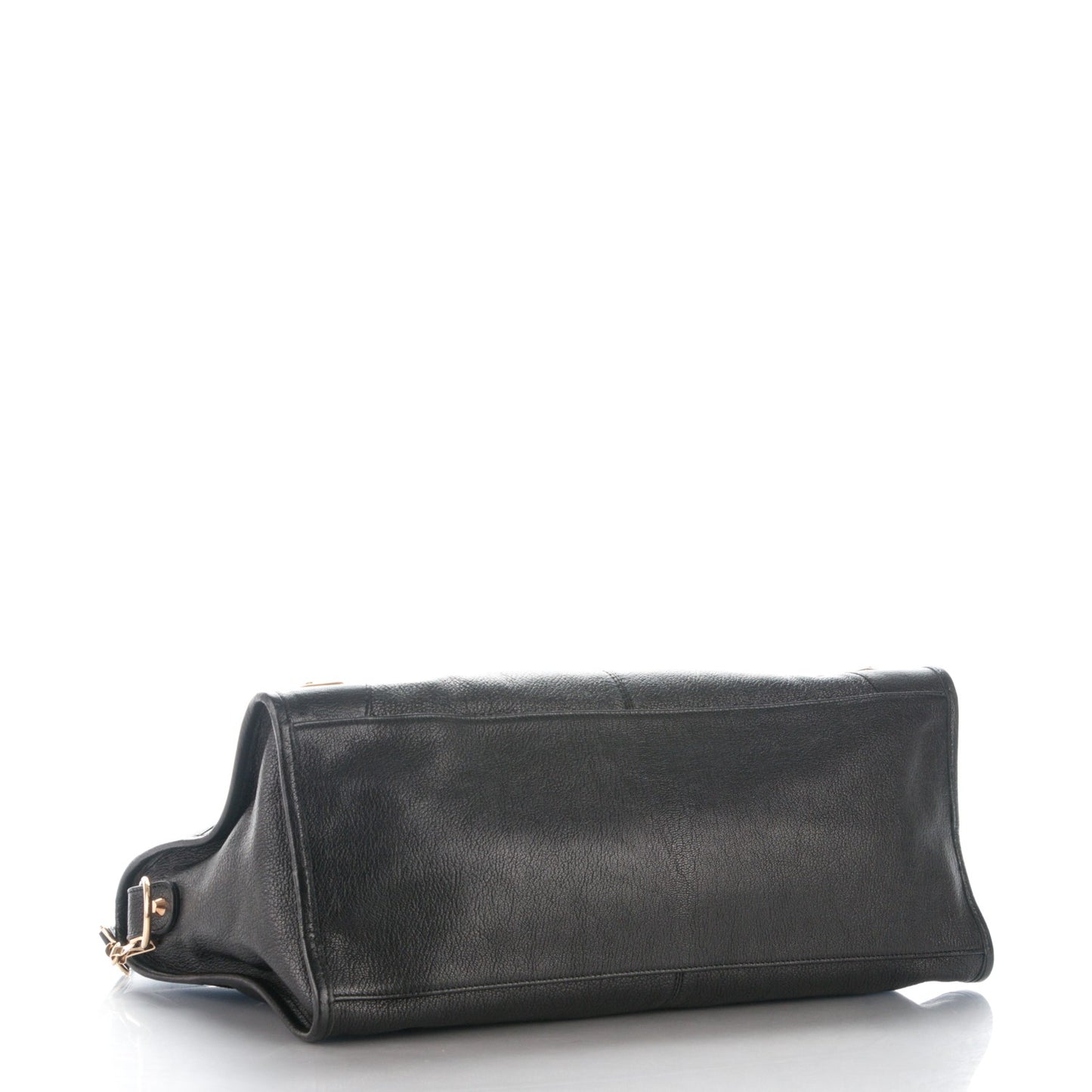 Chevre Gold Metallic Edge Hardware Part Time Black