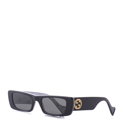 Gucci Acetate Rectangular Sunglasses GG0516S Black 1 of 12