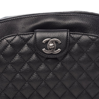 Chanel Grained Calfskin Quilted Casual Rock Waist Bag Fanny Pack Black 10 of 10