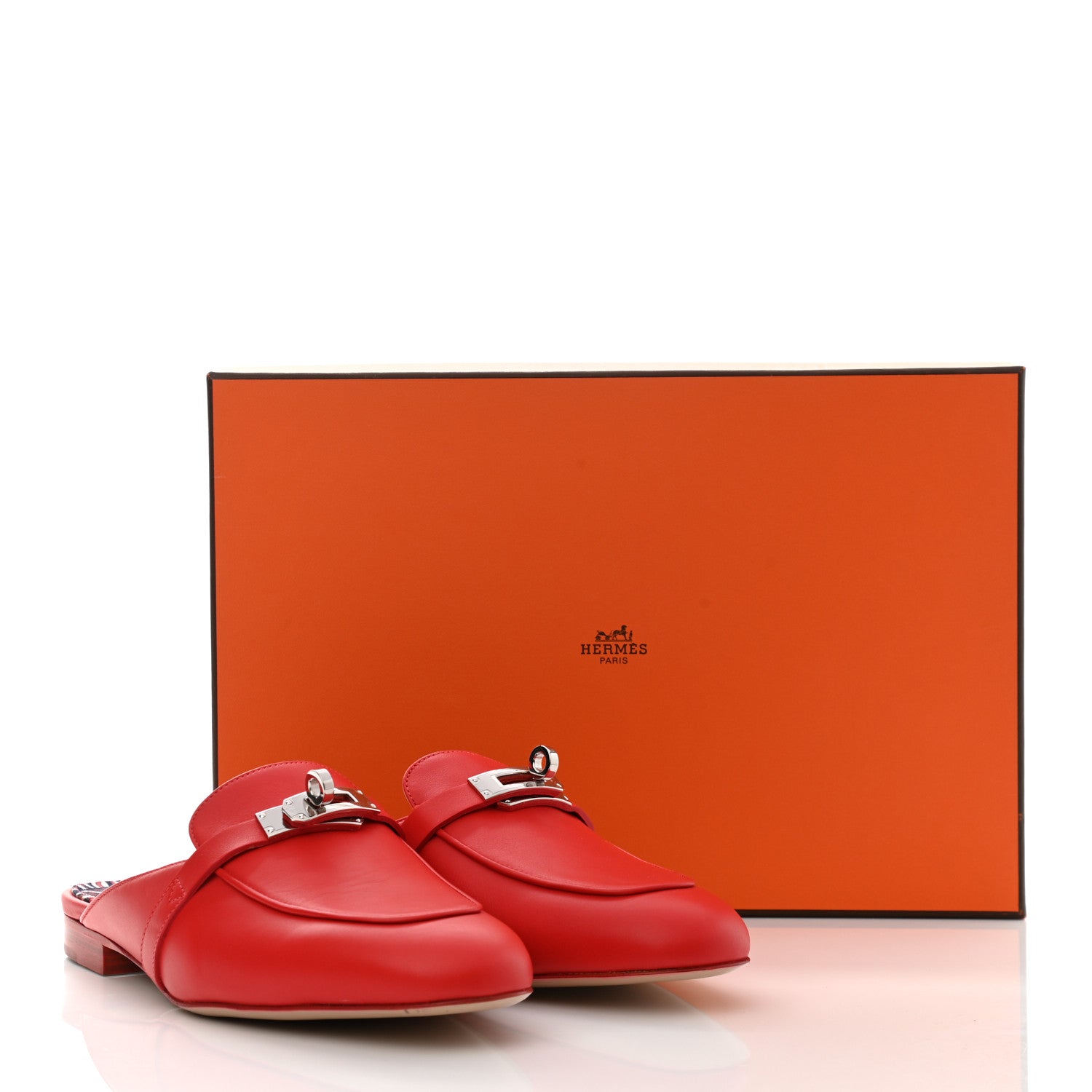 Hermes Goatskin Oz Mules 37 Rouge A Levre 9 of 9