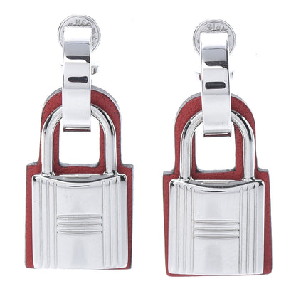 Hermes Palladium Swift O'Kelly Earrings 1 of 6