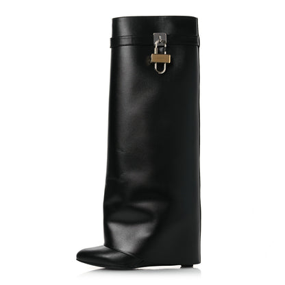 Givenchy Calfskin Shark Lock Pant Boots 40.5 Black 1 of 14