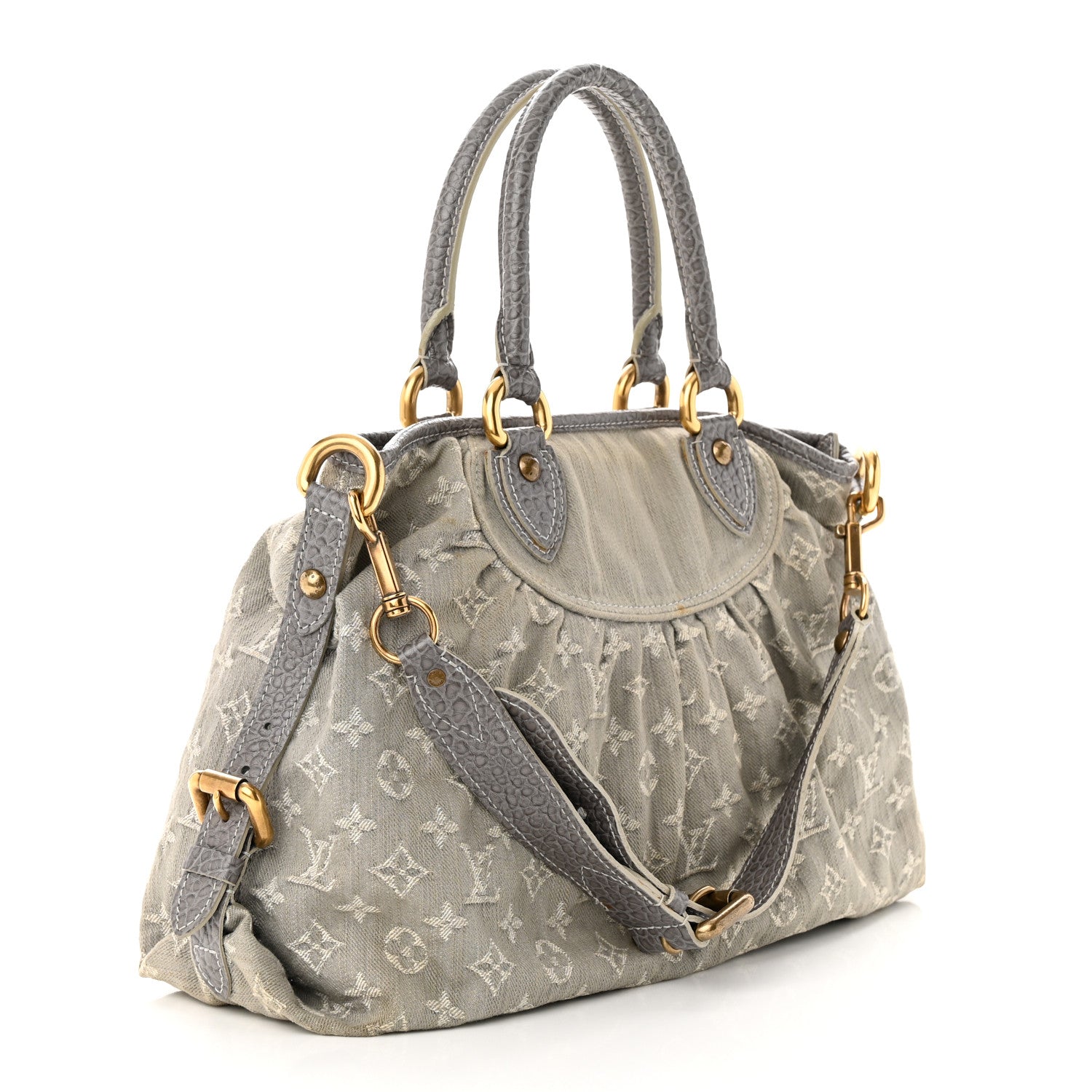 Louis Vuitton Denim Neo Cabby MM Grey 3 of 10