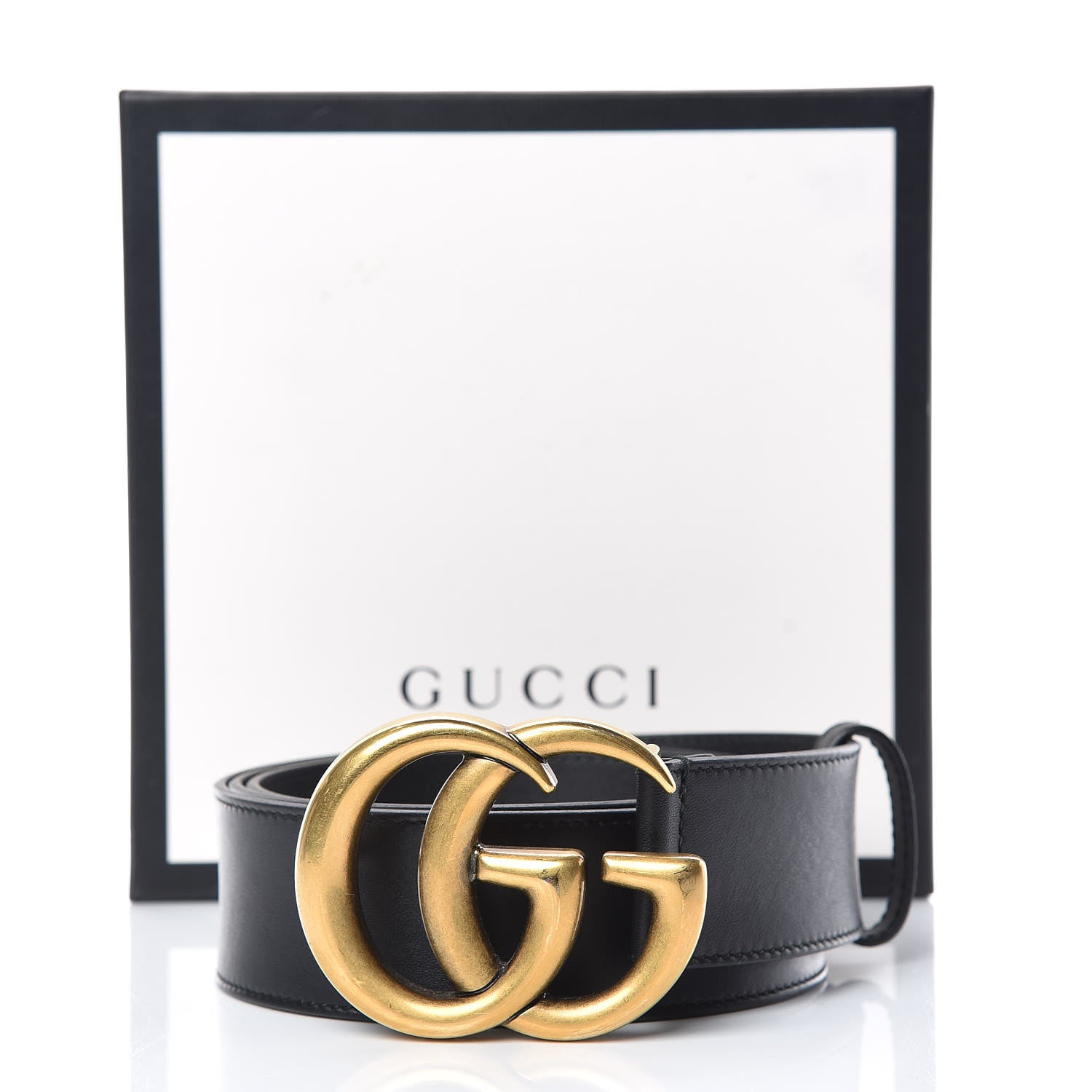 Gucci Calfskin Double G 40mm Belt 95 38 Black 8 of 8